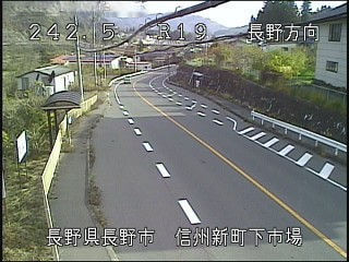 国道19号下市場のライブカメラ|長野県長野市のサムネイル