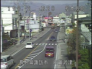 国道20号四賀武津のライブカメラ|長野県諏訪市のサムネイル
