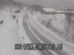山形県鶴岡市 国道112号中台除雪ステーション前のライブカメラ