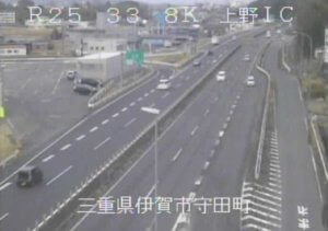 三重県伊賀市 国道25号 上野インターチェンジのライブカメラ
