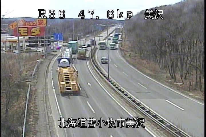 国道36号 苫小牧市美沢のライブカメラ|北海道苫小牧市のサムネイル