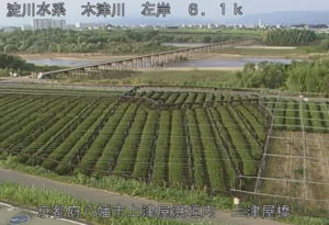 京都府八幡市 木津川 流れ橋のライブカメラ
