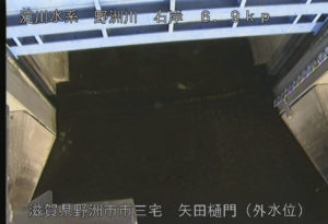 滋賀県野洲市 野洲川 矢田樋門外水位のライブカメラ