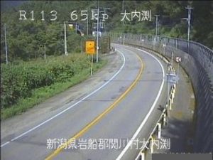 新潟県関川村 国道113号 関川村大内渕のライブカメラ