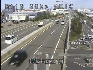 新潟県新潟市 国道116号 新潟市西区亀貝インターチェンジのライブカメラ