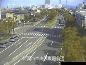 新潟県新潟市 国道7号 新潟市中央区東堀前通のライブカメラ