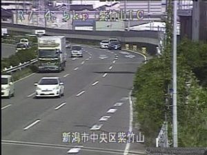 新潟県新潟市 国道7号 新潟市中央区紫竹山インターチェンジのライブカメラ