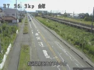 新潟県新発田市 国道7号 新発田市下小中山のライブカメラ