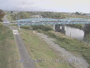 山形県三川町 赤川 横山水位観測所のライブカメラ
