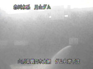 山形県鶴岡市 梵字川 月山ダム下流のライブカメラ