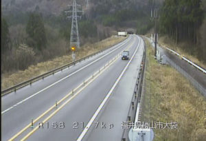 福井県勝山市 中部縦貫自動車道 大袋トンネルのライブカメラ