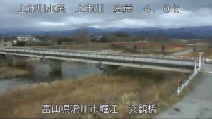 富山県滑川市 上市川 交観橋のライブカメラ