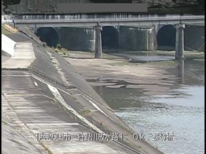 静岡県伊豆の国市 狩野川放水路 長塚橋のライブカメラ