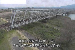 三重県津市 雲出川 小戸木町流況のライブカメラ