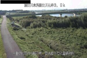 三重県松阪市 雲出川 雲出橋水位・流量観測所のライブカメラ