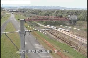 三重県津市 雲出川 須ヶ瀬町流況のライブカメラ