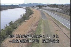 三重県多気町 櫛田川 両郡水位・流量観測所のライブカメラ