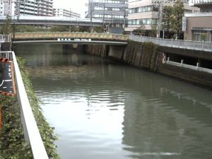 東京都品川区 目黒川 市場橋のライブカメラ