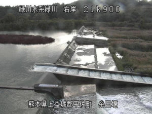 熊本県甲佐町 緑川 糸田堰のライブカメラ