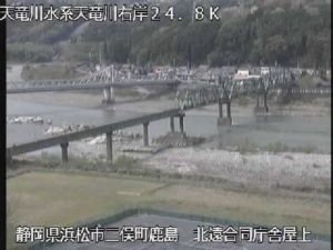 静岡県浜松市 天竜川 鹿島橋上流のライブカメラ