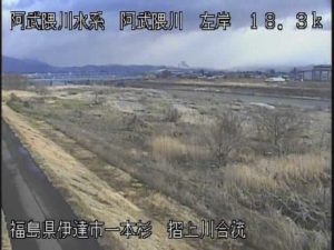 福島県伊達市 阿武隈川 摺上川合流のライブカメラ