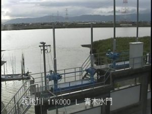 福岡県久留米市 筑後川 青木水門のライブカメラ