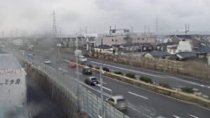 新潟県新潟市 新潟バイパス女池インターチェンジ黒埼方面のライブカメラ