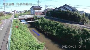茨城県常総市 千代田堀川 田耕地橋のライブカメラ