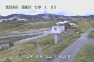 三重県伊賀市 服部川 伊賀上野橋のライブカメラ