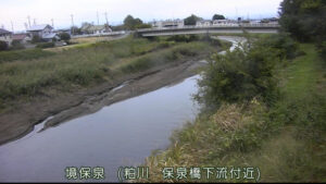 群馬県伊勢崎市 粕川 保泉橋下流のライブカメラ