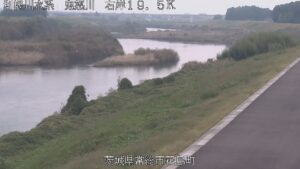 茨城県常総市 鬼怒川 花島第二揚水機場のライブカメラ