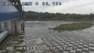 栃木県宇都宮市 鬼怒川 岡本頭首工のライブカメラ