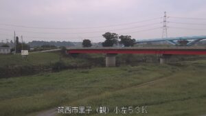 茨城県筑西市 小貝川 黒子水位観測所のライブカメラ