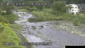 新潟県魚沼市 水無川 水無橋上流のライブカメラ