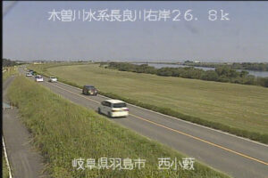 岐阜県羽島市 長良川 西小藪のライブカメラ