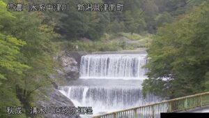 新潟県津南町 中津川 清水川原水位観測所のライブカメラ