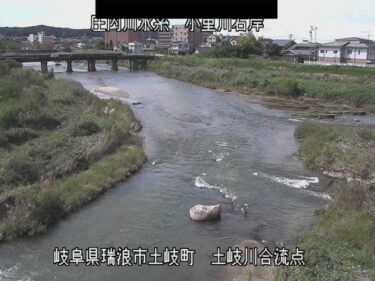 小里川 土岐川合流点のライブカメラ|岐阜県瑞浪市のサムネイル