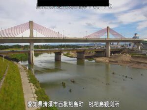 愛知県清須市 庄内川 枇杷島観測所のライブカメラ