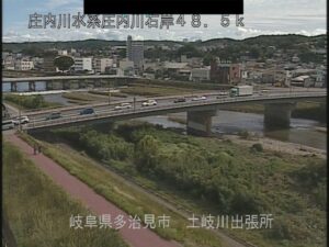 岐阜県多治見市 庄内川 土岐川出張所のライブカメラ