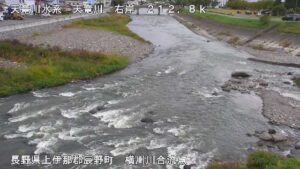 長野県辰野町 天竜川 横川川合流点のライブカメラ