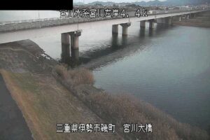 三重県伊勢市 宮川 宮川大橋2のライブカメラ