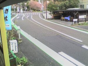 新潟県弥彦村 新潟県道29号 県信交差点・ポケットパーク前のライブカメラ