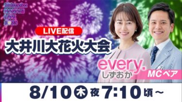大井川大花火大会のライブカメラ|静岡県島田市のサムネイル