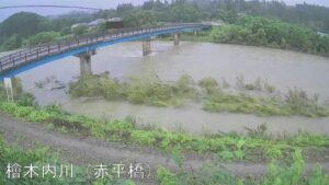 秋田県仙北市 桧木内川 赤平橋のライブカメラ
