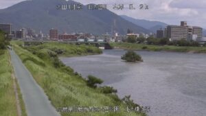 広島県広島市 旧太田川 北大橋上流のライブカメラ