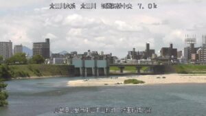 広島県広島市 太田川 祇園新橋上流のライブカメラ