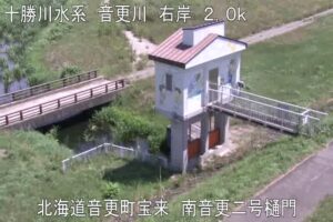 北海道音更町 音更川 南音更2号樋門のライブカメラ