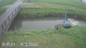秋田県美郷町 矢島川 本堂城回のライブカメラ