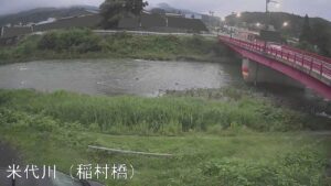 秋田県鹿角市 米代川 稲村橋のライブカメラ