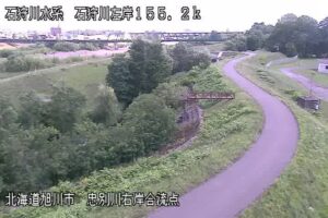 北海道旭川市 石狩川 忠別川右岸合流点のライブカメラ